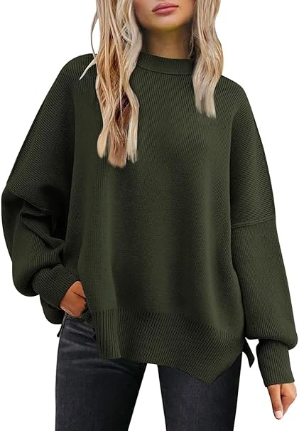 Crew Neck Knit Pullover