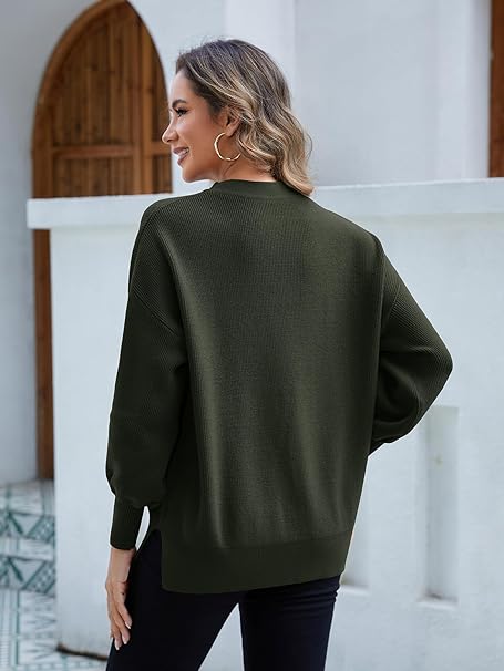 Crew Neck Knit Pullover